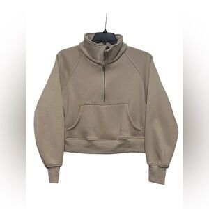 AUTOMET Womens Sweatshirts Half Zip Cropped Pullover Small Casual Comfort